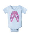 Human Pink Skeleton Bones Ribcage Baby Romper Bodysuit-Baby Romper-TooLoud-Light-Blue-06-Months-Davson Sales