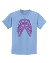 Human Pink Skeleton Bones Ribcage Childrens T-Shirt-Childrens T-Shirt-TooLoud-Light-Blue-X-Small-Davson Sales