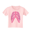 Human Pink Skeleton Bones Ribcage Toddler T-Shirt-Toddler T-Shirt-TooLoud-Light-Pink-2T-Davson Sales