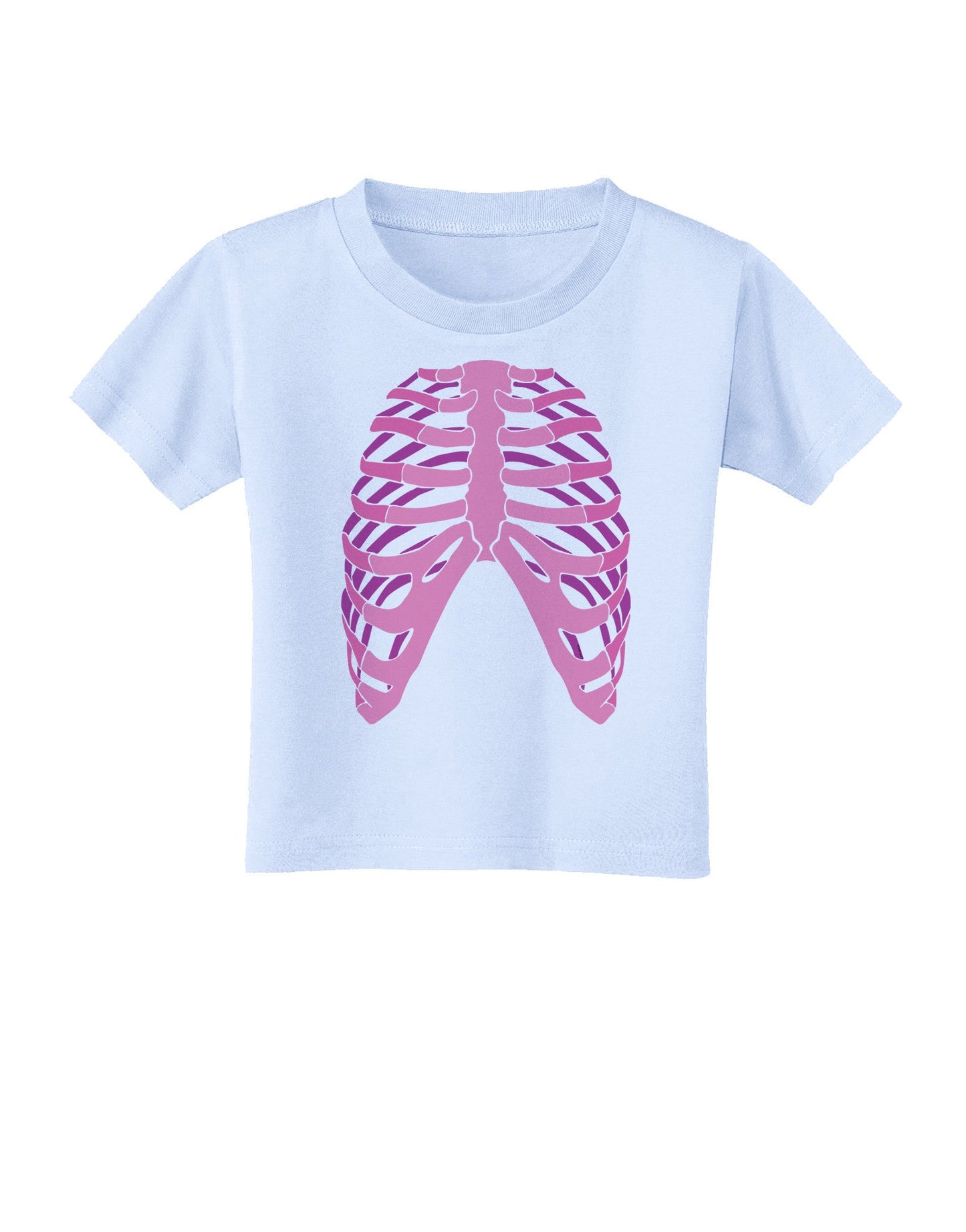 Human Pink Skeleton Bones Ribcage Toddler T-Shirt-Toddler T-Shirt-TooLoud-Light-Blue-2T-Davson Sales