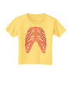 Human Pink Skeleton Bones Ribcage Toddler T-Shirt-Toddler T-Shirt-TooLoud-Daffodil-Yellow-2T-Davson Sales