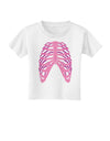 Human Pink Skeleton Bones Ribcage Toddler T-Shirt-Toddler T-Shirt-TooLoud-White-2T-Davson Sales