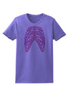 Human Pink Skeleton Bones Ribcage Womens T-Shirt-Womens T-Shirt-TooLoud-Violet-X-Small-Davson Sales