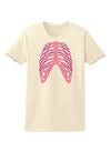 Human Pink Skeleton Bones Ribcage Womens T-Shirt-Womens T-Shirt-TooLoud-Natural-X-Small-Davson Sales