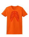 Human Pink Skeleton Bones Ribcage Womens T-Shirt-Womens T-Shirt-TooLoud-Orange-X-Small-Davson Sales