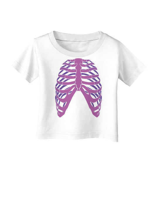 Human Purple Skeleton Bones Ribcage Infant T-Shirt-Infant T-Shirt-TooLoud-White-06-Months-Davson Sales