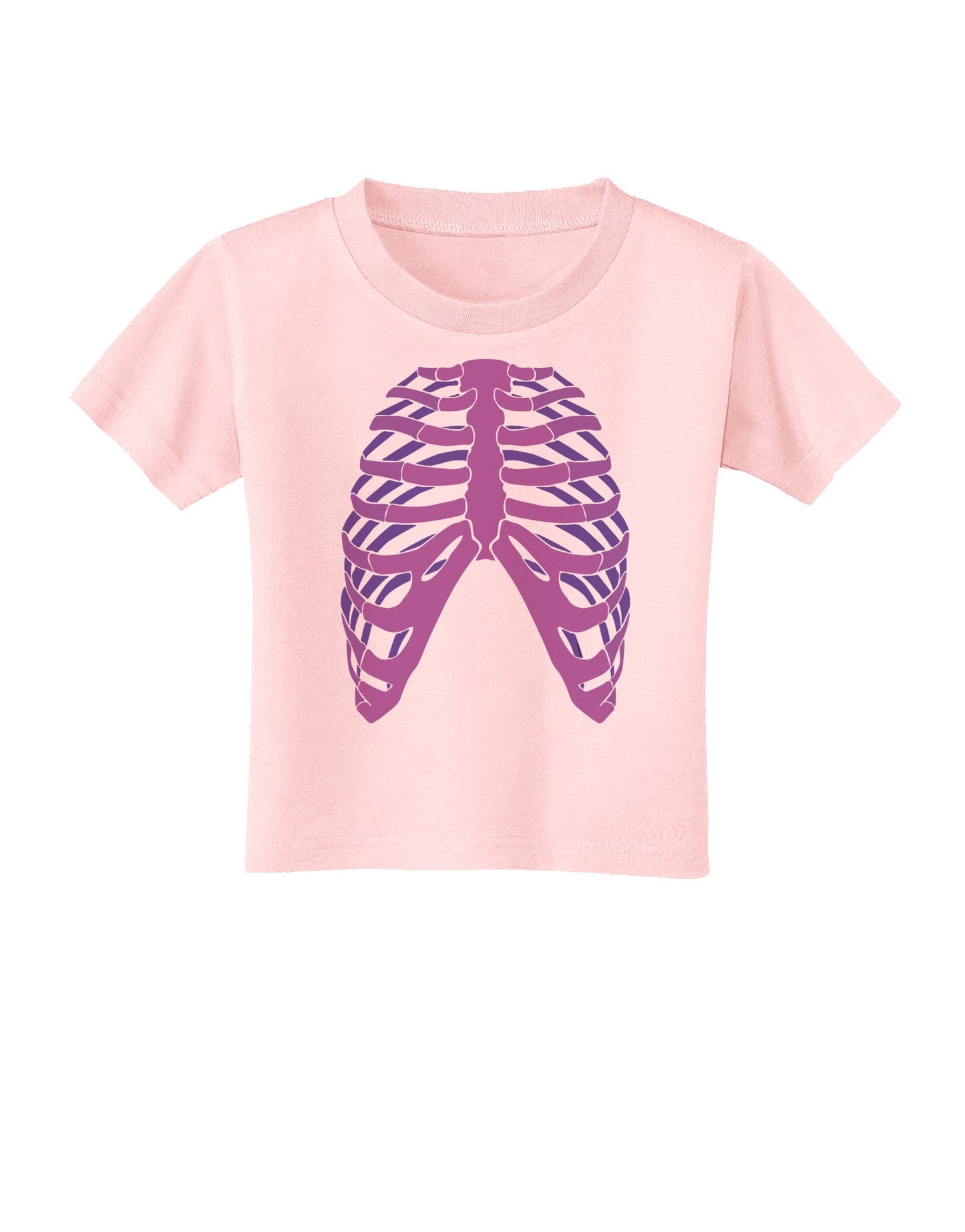 Human Purple Skeleton Bones Ribcage Toddler T-Shirt-Toddler T-Shirt-TooLoud-Light-Pink-2T-Davson Sales