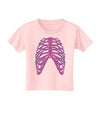 Human Purple Skeleton Bones Ribcage Toddler T-Shirt-Toddler T-Shirt-TooLoud-Light-Pink-2T-Davson Sales