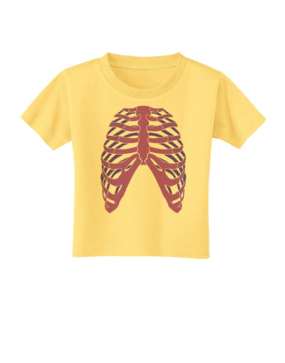 Human Purple Skeleton Bones Ribcage Toddler T-Shirt-Toddler T-Shirt-TooLoud-Daffodil-Yellow-2T-Davson Sales