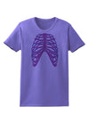 Human Purple Skeleton Bones Ribcage Womens T-Shirt-Womens T-Shirt-TooLoud-Violet-X-Small-Davson Sales