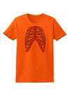 Human Purple Skeleton Bones Ribcage Womens T-Shirt-Womens T-Shirt-TooLoud-Orange-X-Small-Davson Sales