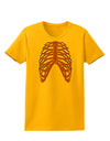 Human Purple Skeleton Bones Ribcage Womens T-Shirt-Womens T-Shirt-TooLoud-Gold-X-Small-Davson Sales