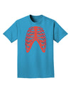 Human Red Skeleton Bones Ribcage Adult Dark T-Shirt-Mens T-Shirt-TooLoud-Turquoise-Small-Davson Sales