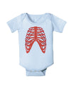 Human Red Skeleton Bones Ribcage Baby Romper Bodysuit-Baby Romper-TooLoud-Light-Blue-06-Months-Davson Sales