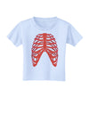 Human Red Skeleton Bones Ribcage Toddler T-Shirt-Toddler T-Shirt-TooLoud-Light-Blue-2T-Davson Sales