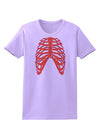 Human Red Skeleton Bones Ribcage Womens T-Shirt-Womens T-Shirt-TooLoud-Lavender-X-Small-Davson Sales