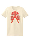 Human Red Skeleton Bones Ribcage Womens T-Shirt-Womens T-Shirt-TooLoud-Natural-X-Small-Davson Sales