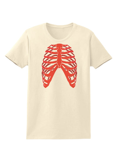 Human Red Skeleton Bones Ribcage Womens T-Shirt-Womens T-Shirt-TooLoud-Natural-X-Small-Davson Sales