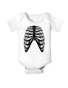 Human Skeleton Bones Ribcage Inverted Baby Romper Bodysuit-Baby Romper-TooLoud-White-06-Months-Davson Sales