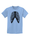 Human Skeleton Bones Ribcage Inverted Childrens T-Shirt-Childrens T-Shirt-TooLoud-Light-Blue-X-Small-Davson Sales