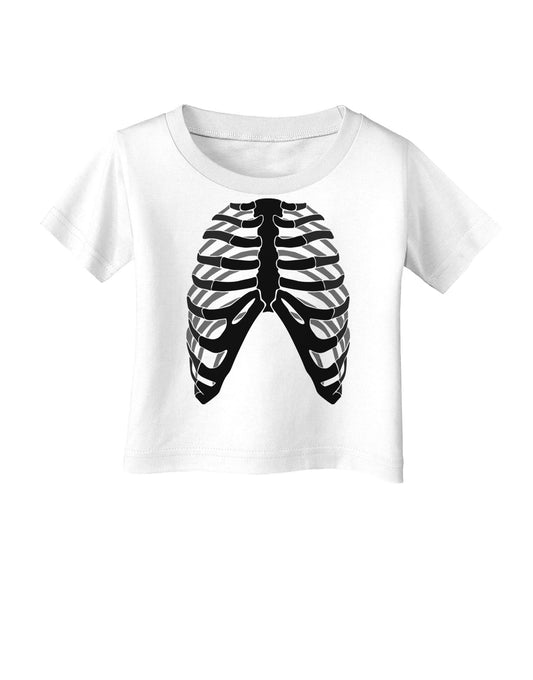 Human Skeleton Bones Ribcage Inverted Infant T-Shirt-Infant T-Shirt-TooLoud-White-06-Months-Davson Sales