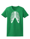 Human Skeleton Bones Ribcage Inverted Womens Dark T-Shirt-TooLoud-Kelly-Green-X-Small-Davson Sales