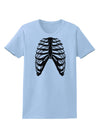 Human Skeleton Bones Ribcage Inverted Womens T-Shirt-Womens T-Shirt-TooLoud-Light-Blue-X-Small-Davson Sales