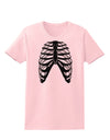 Human Skeleton Bones Ribcage Inverted Womens T-Shirt-Womens T-Shirt-TooLoud-PalePink-X-Small-Davson Sales