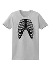 Human Skeleton Bones Ribcage Inverted Womens T-Shirt-Womens T-Shirt-TooLoud-AshGray-X-Small-Davson Sales