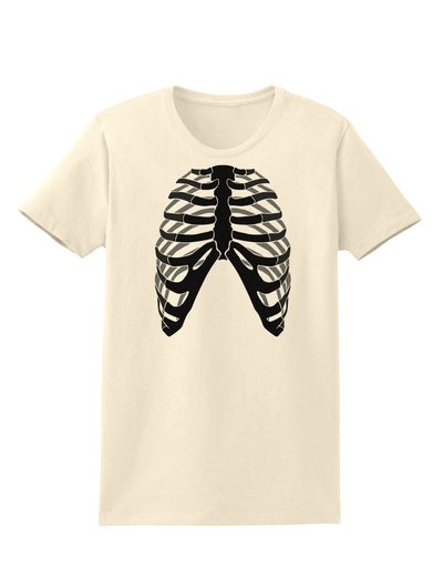 Human Skeleton Bones Ribcage Inverted Womens T-Shirt-Womens T-Shirt-TooLoud-Natural-X-Small-Davson Sales