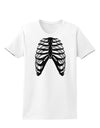 Human Skeleton Bones Ribcage Inverted Womens T-Shirt-Womens T-Shirt-TooLoud-White-X-Small-Davson Sales