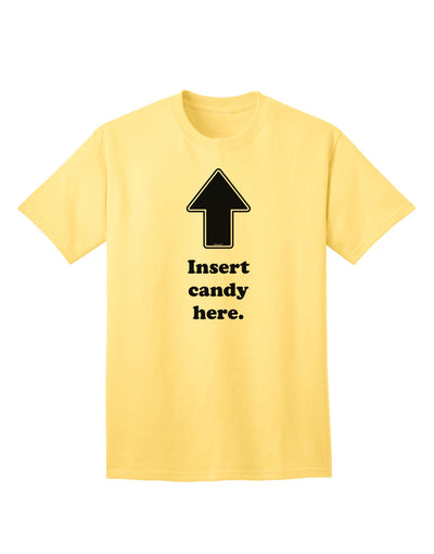 Humorous Adult T-Shirt Collection: Explore Our Assortment of Playful Candy-themed Designs-Mens T-shirts-TooLoud-Yellow-Small-Davson Sales