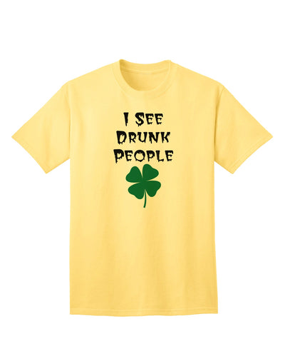 Humorous Adult T-Shirt - I See Drunk People by TooLoud-Mens T-shirts-TooLoud-Yellow-Small-Davson Sales