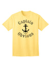 Humorous Adult T-Shirt featuring Captain Obvious-Mens T-shirts-TooLoud-Yellow-Small-Davson Sales