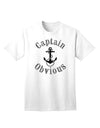 Humorous Adult T-Shirt featuring Captain Obvious-Mens T-shirts-TooLoud-White-Small-Davson Sales