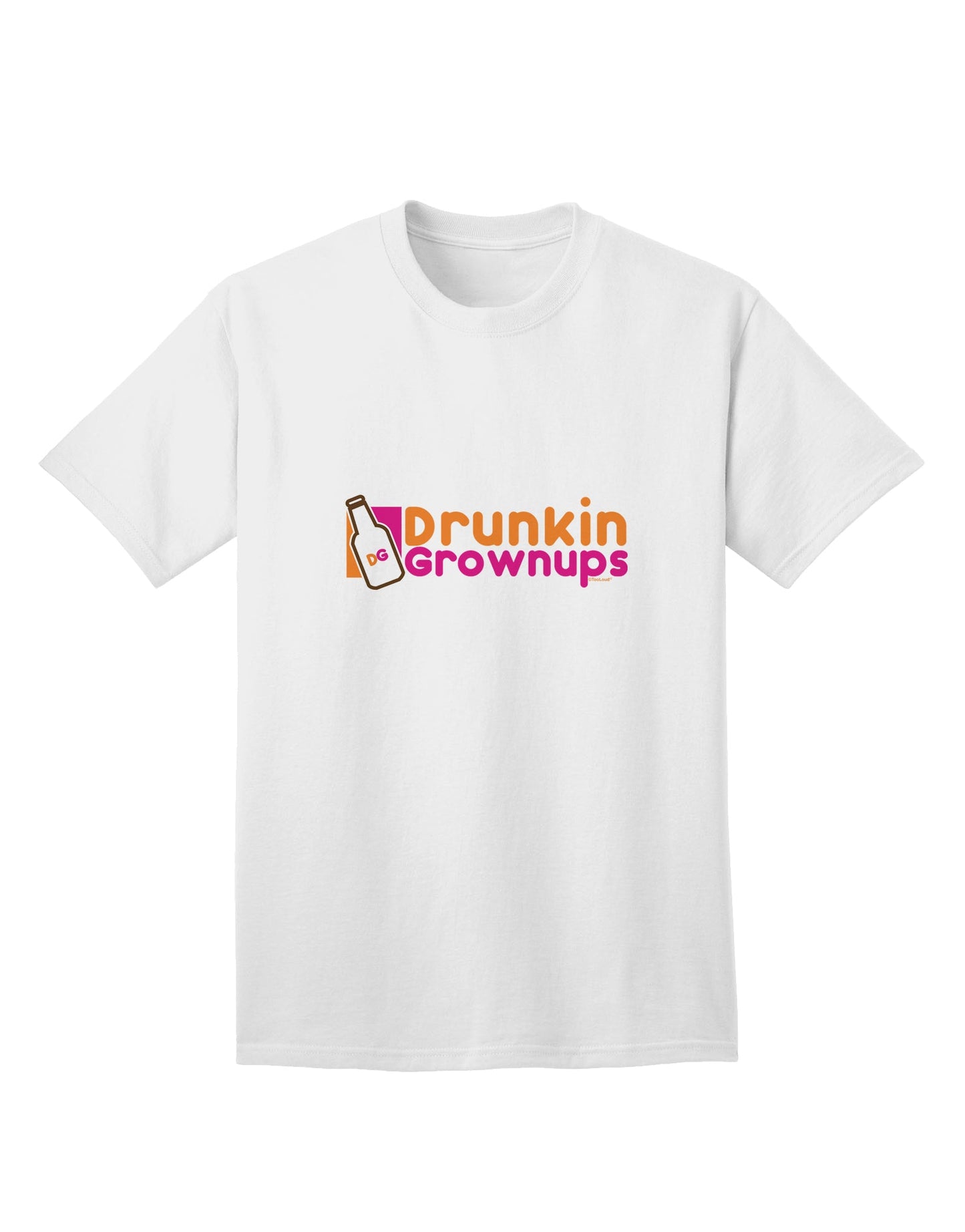 Humorous Adult T-Shirt for the Witty and Sophisticated: Drunken Grown ups Drinking Tee by TooLoud-Mens T-shirts-TooLoud-White-Small-Davson Sales