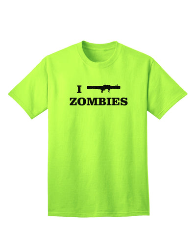 Humorous Apocalypse Adult T-Shirt - I Bazooka Zombies-Mens T-shirts-TooLoud-Neon-Green-Small-Davson Sales