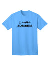 Humorous Apocalypse Adult T-Shirt - I Bazooka Zombies-Mens T-shirts-TooLoud-Aquatic-Blue-Small-Davson Sales