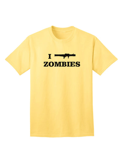 Humorous Apocalypse Adult T-Shirt - I Bazooka Zombies-Mens T-shirts-TooLoud-Yellow-Small-Davson Sales