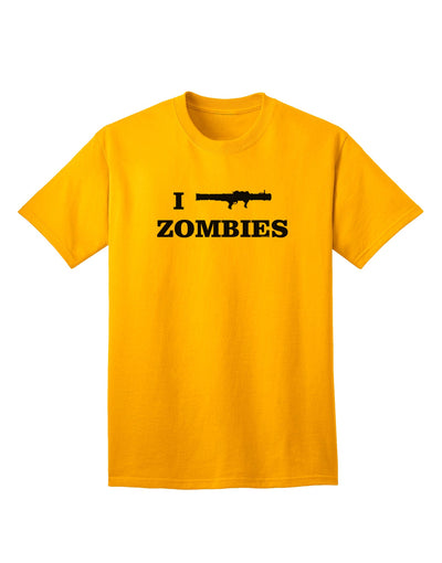 Humorous Apocalypse Adult T-Shirt - I Bazooka Zombies-Mens T-shirts-TooLoud-Gold-Small-Davson Sales