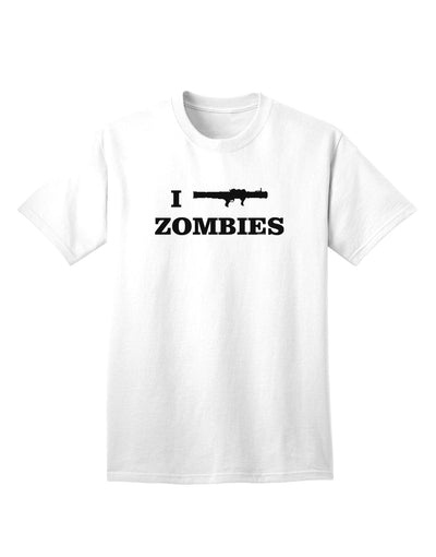 Humorous Apocalypse Adult T-Shirt - I Bazooka Zombies-Mens T-shirts-TooLoud-White-Small-Davson Sales