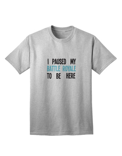 Humorous Gamer Adult T-Shirt by TooLoud: A Pause from Battle Royale-Mens T-shirts-TooLoud-AshGray-Small-Davson Sales