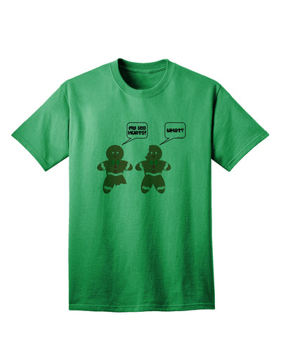 Humorous Gingerbread Dialogue - Adult Christmas T-Shirt Collection-Mens T-shirts-TooLoud-Kelly-Green-Small-Davson Sales