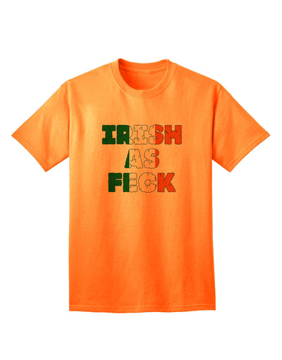 Humorous Irish Adult T-Shirt by TooLoud-Mens T-shirts-TooLoud-Neon-Orange-Small-Davson Sales