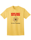 Humorous and Intellectual Adult T-Shirt for Geeky Nerds: Embrace the Witty Charm of Never Trust an Atom They Make up Everything-Mens T-shirts-TooLoud-Yellow-Small-Davson Sales