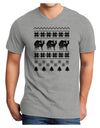 Humping Gay Reindeer Adult V-Neck T-shirt-Mens V-Neck T-Shirt-TooLoud-HeatherGray-Small-Davson Sales