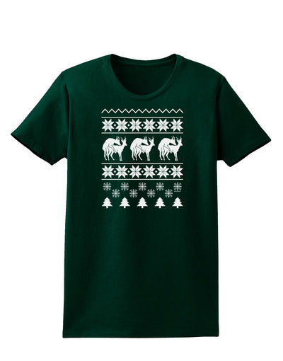 Humping Gay Reindeer Womens Dark T-Shirt-Womens T-Shirt-TooLoud-Forest-Green-Small-Davson Sales