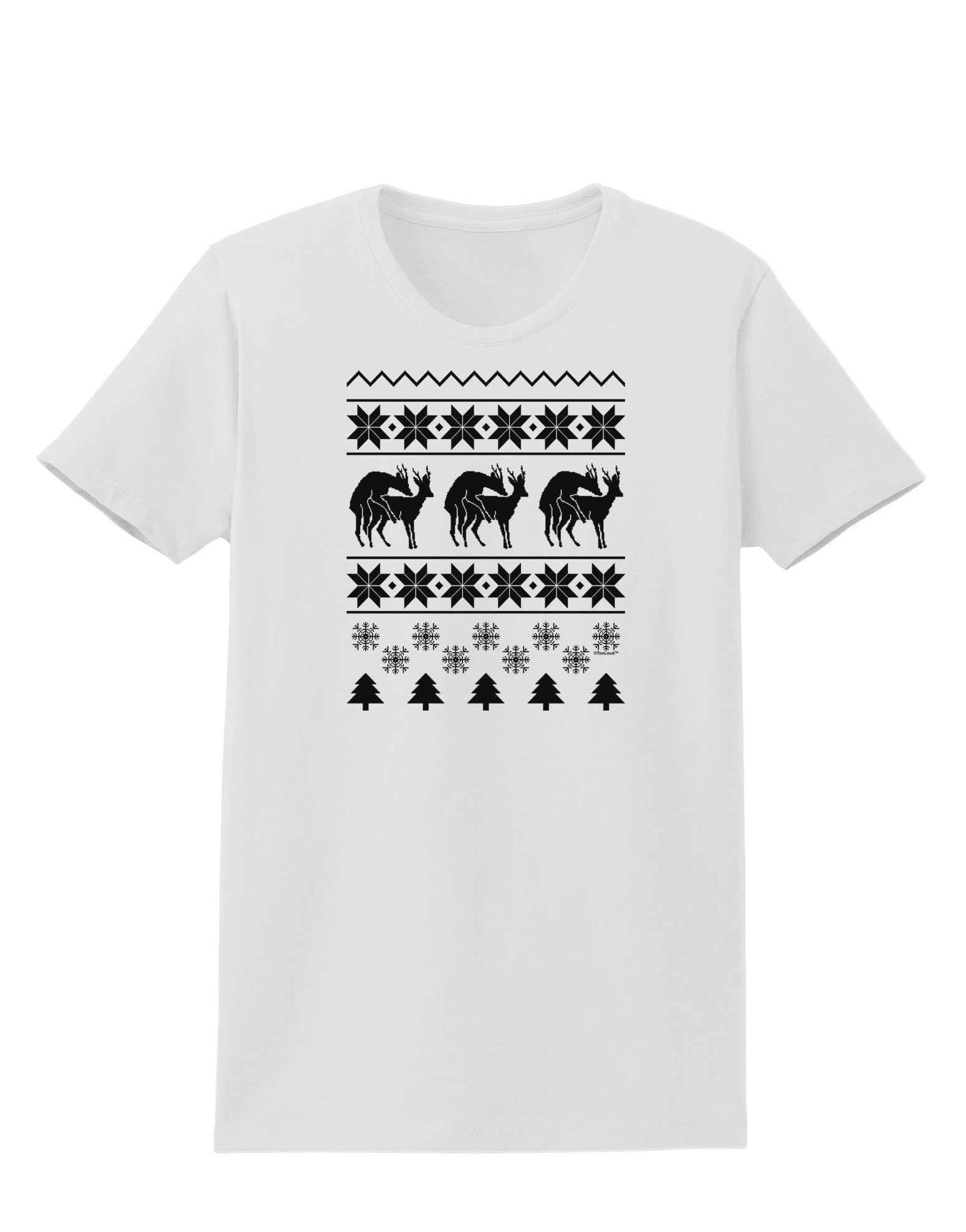 Humping Gay Reindeer Womens T-Shirt-Womens T-Shirt-TooLoud-White-X-Small-Davson Sales