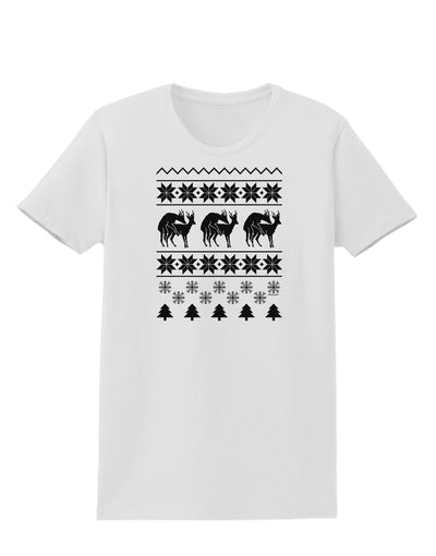 Humping Gay Reindeer Womens T-Shirt-Womens T-Shirt-TooLoud-White-X-Small-Davson Sales