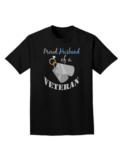 Husband of Veteran Adult Dark T-Shirt-Mens T-Shirt-TooLoud-Black-Small-Davson Sales